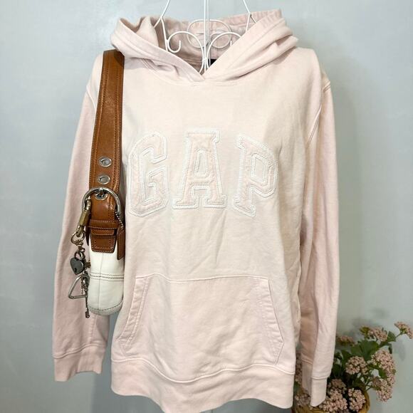 Gorgeous baby pink and white gap hoodie - Picture 3 of 6